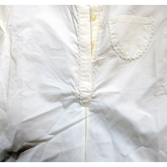NWT Victoria Beckham For Target Girls M (7) Button Down Top with Pocket - Picture 3 of 14